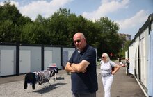 Фото 12: Рафал Дуткевич та Владика Борис Ґудзяк відвідали модульне містечко на Сихові