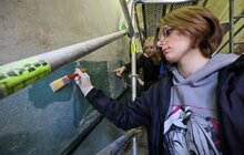 Фото 5: У Львові мешканцям показують як правильно реставрувати цінні стінописи