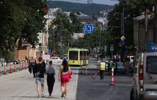 Фото 24: На вул. Шевченка протестували рух трамваїв