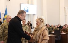 Фото 6: В День українського добровольця у Львові 30 захисників посмертно нагородили «Почесним знаком Святого Юрія» (фото)