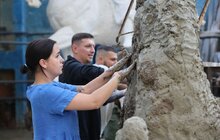 Фото 8: У Львові встановлять скульптуру Ярослава Мотики, яку створюють ветерани та митці (відео)