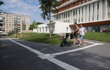 Фото 4: Як у Львові облаштовують безбар’єрний маршрут, який змінить тротуари, зупинки, парки та навіть автобуси (відео)
