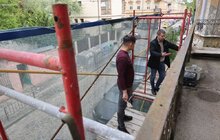 Фото 7: У Львові у співпраці з мешканцями розпочали реставрувати балкон у будинку-пам’ятці (відео)