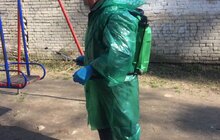 Фото 42: На території Львова проводять миття і дезінфекцію дитячих майданчиків