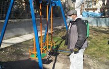 Фото 46: Комунальні служби Львова проводять миття та дезінфекцію в місті