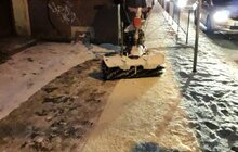 Фото 73: Для посипання доріг від ожеледиці минулої доби використано 513 м3 піскосуміші та 212 м3 солі
