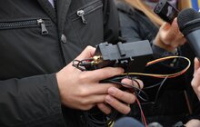 Фото 4: У Львові громадський транспорт облаштовують пристроями навігації. 
