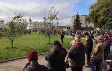 Фото 22: На площі перед Центром Довженка у Львові урочисто підняли Державний прапор