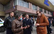 Фото 34: На площі перед Центром Довженка у Львові урочисто підняли Державний прапор