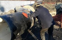 Фото 1: Водопостачання відновлять сьогодні: на вул. Городоцькій вже замінили 52 м аварійного водопроводу