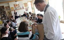 Фото 5: Львів’яни та українці, які втекли від війни до нашого міста, спільно відсвяткували Великдень 
