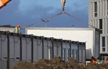 Фото 8: У Львові облаштовують найбільше модульне містечко для переселенців (відео)
