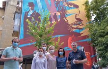 Фото 25: У Львові урочисто відкрили мурал, присвячений Василю Сліпаку