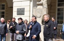 Фото 2: У центрі Львова підняли прапор Європейського Союзу (відео)
