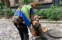 Фото 10: Львівводоканал з допомогою машини-робота із вмонтованою камерою перевірив стан колектора на вул. Голубовича