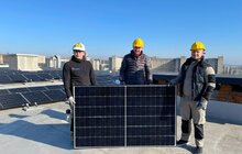 Фото 4: У Львові за донорські кошти встановлюють сонячні панелі на лікарнях та школі (відео)