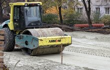 Фото 3: На вул. Мазепи триває реконструкція: на обох ділянках влаштовують основу під асфальтування
