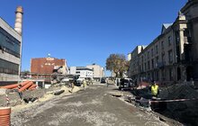 Фото 4: Другий етап реконструкції вул. Залізничної: частину ділянки вже готують до асфальтування