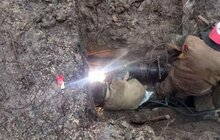 Фото 4: На вул. Симоненка ремонтні бригади Львівтеплоенерго проводять заміну теплової мережі