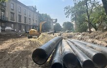 Фото 4: Другий етап реконструкції вул. Залізничної: триває влаштування підземних комунікацій