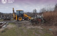 Фото 8: На кладовищі у Дублянах міські служби ліквідували стихійне сміттєзвалище