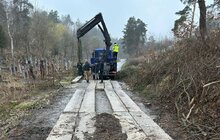 Фото 1: На Голосківському кладовищі облаштовують під’їзні дороги