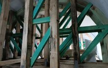 Фото 1: У 400-річній будівлі найдавнішого в Україні архіву закінчують першочергові протиаварійні роботи (відео, фото)