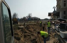 Фото 5: Реконструкція пл. Двірцевої: цього тижня планують переключення нового водогону