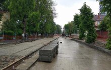 Фото 28: Ремонт вул. Замарстинівської: триває монтаж трамвайних рейок, облаштування хідників, заміна колектора