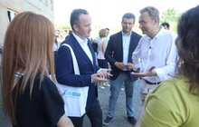 Фото 24: Мер Львова спільно з міністром екології оглянули очисні споруди, де працівники продемонстрували технологію очищення стічних вод від поліетилену