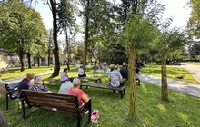 Фото 15: Музиканти Луганської філармонії зіграли для поранених військових в одній з лікарень Львова
