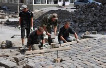 Фото 6: На вул Куліша триває ремонт