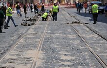 Фото 7: На вул Городоцькій почали демонтовувати бруківку 