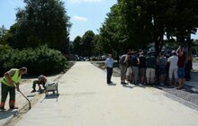 Фото 4: Велопростір Львова збільшується: на пр. Чорновола тривають роботи з будівництва велодоріжки