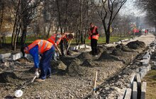 Фото 1: Велодоріжки на Липинського та Стрийській-Науковій закінчать до липня