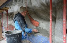 Фото 5: Тривають роботи з відновлення мозаїки «Море і риби»