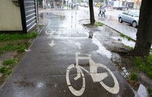 Фото 14: У Львові продовжують облаштовувати велодоріжки: роботи тривають на низці вулиць