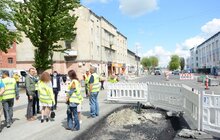 Фото 15: Ремонт вул. Б. Хмельницького: на ділянці від вул. Липинського до вул. Кукурудзяної вже нанесено два шари асфальту