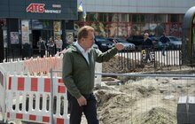 Фото 16: Ремонт вул. Б. Хмельницького: на ділянці від вул. Липинського до вул. Кукурудзяної вже нанесено два шари асфальту
