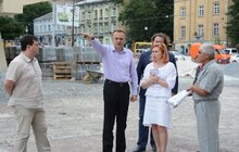 Фото 8: Ремонтні роботи біля Львівського цирку стартували.