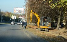 Фото 15: На вул. Княгині Ольги розпочали роботи з будівництва велосипедної доріжки та хідників