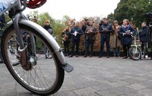 Фото 43: У Львові вперше провели позачергове засідання виконавчого комітету на велосипедах