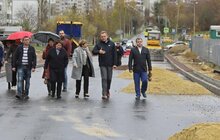 Фото 5: «До кінця року маємо дійти в ґрунті до Брюхович», — А. Садовий про ремонт вул. Миколайчука