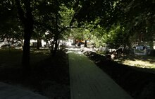 Фото 9: У Франківському районі міста облаштовують сквер на вул. Японській