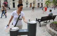 Фото 6: На площі Ринок запрацював питний фонтанчик