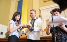 Фото 9: В Ратуші вручили 75 копій ключа від синагоги людям, які досліджують, зберігають та популяризують єврейську спадщину Львова та регіону