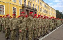 Фото 12: Сьогодні на плацу Національної академії сухопутних військ імені гетьмана Петра Сагайдачного Військову присягу на вірність українському народові склали близько 500 першокурсників