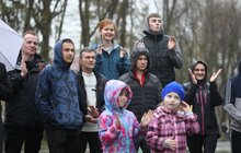 Фото 9: Оркестр Академії сухопутних військ виступив для переселенців у Львові