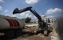 Фото 7: «До кінця цього року вже можна буде трамваєм проїхати прямо до входу у вокзал», — А. Садовий про ремонт пл. Двірцевої
