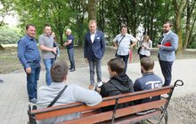 Фото 18: У Замарстинівському парку тривають ремонтні роботи